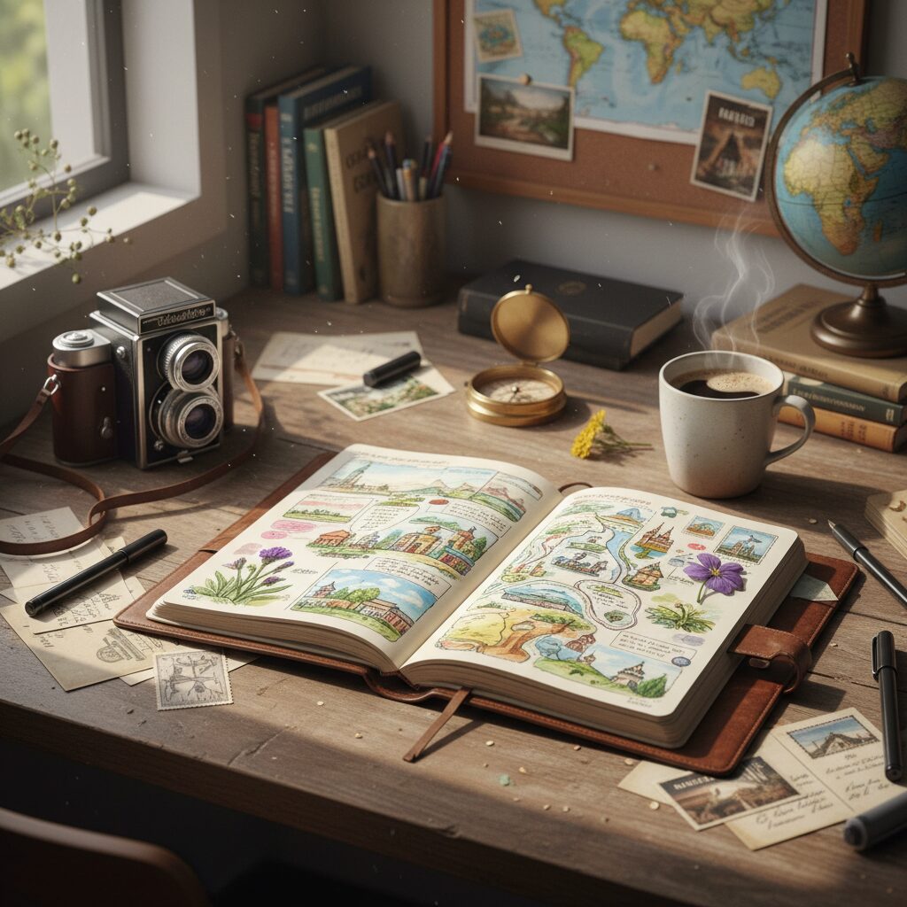 Carnets de voyage : inspirations créatives et conseils pratiques pour raconter vos aventures