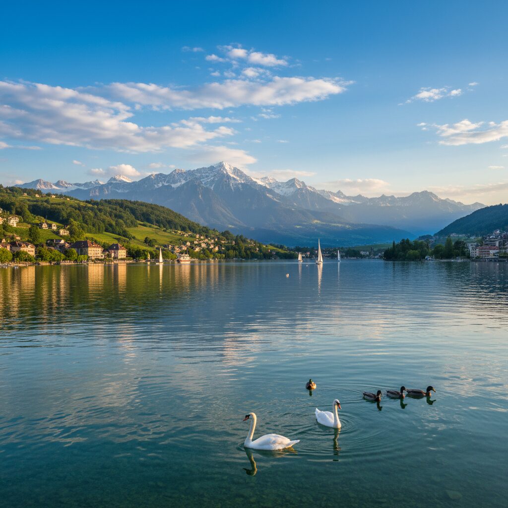 Le Lac Léman : Joyau naturel partagé entre la France et la Suisse